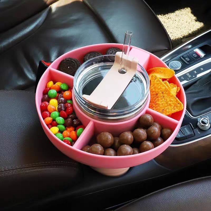 Reusable Silicone Snack Tray for Stanley 40oz Cup