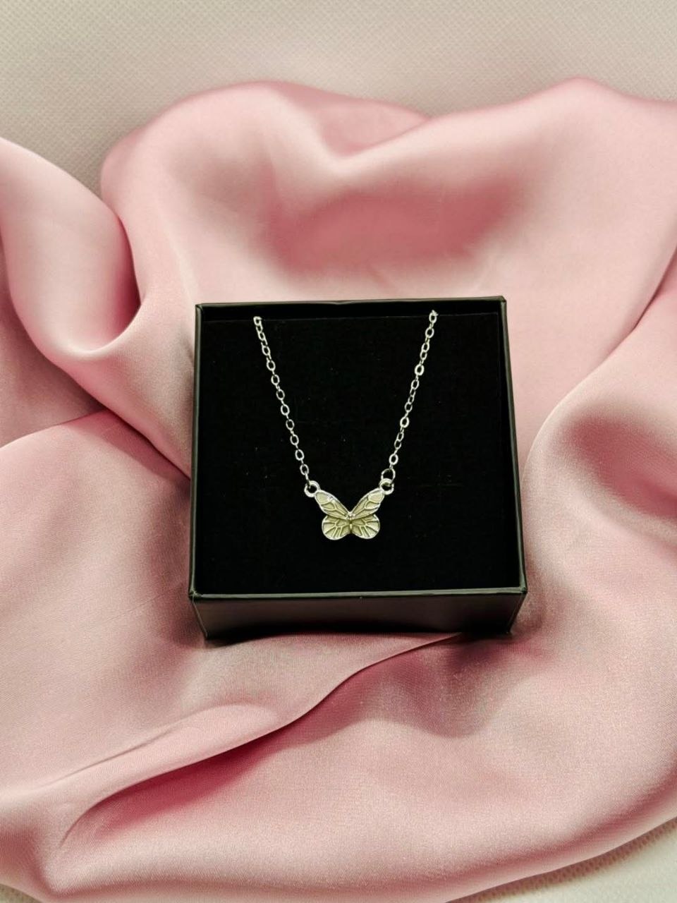 925 Sterling Silver Moon Zircon Pendant Necklace