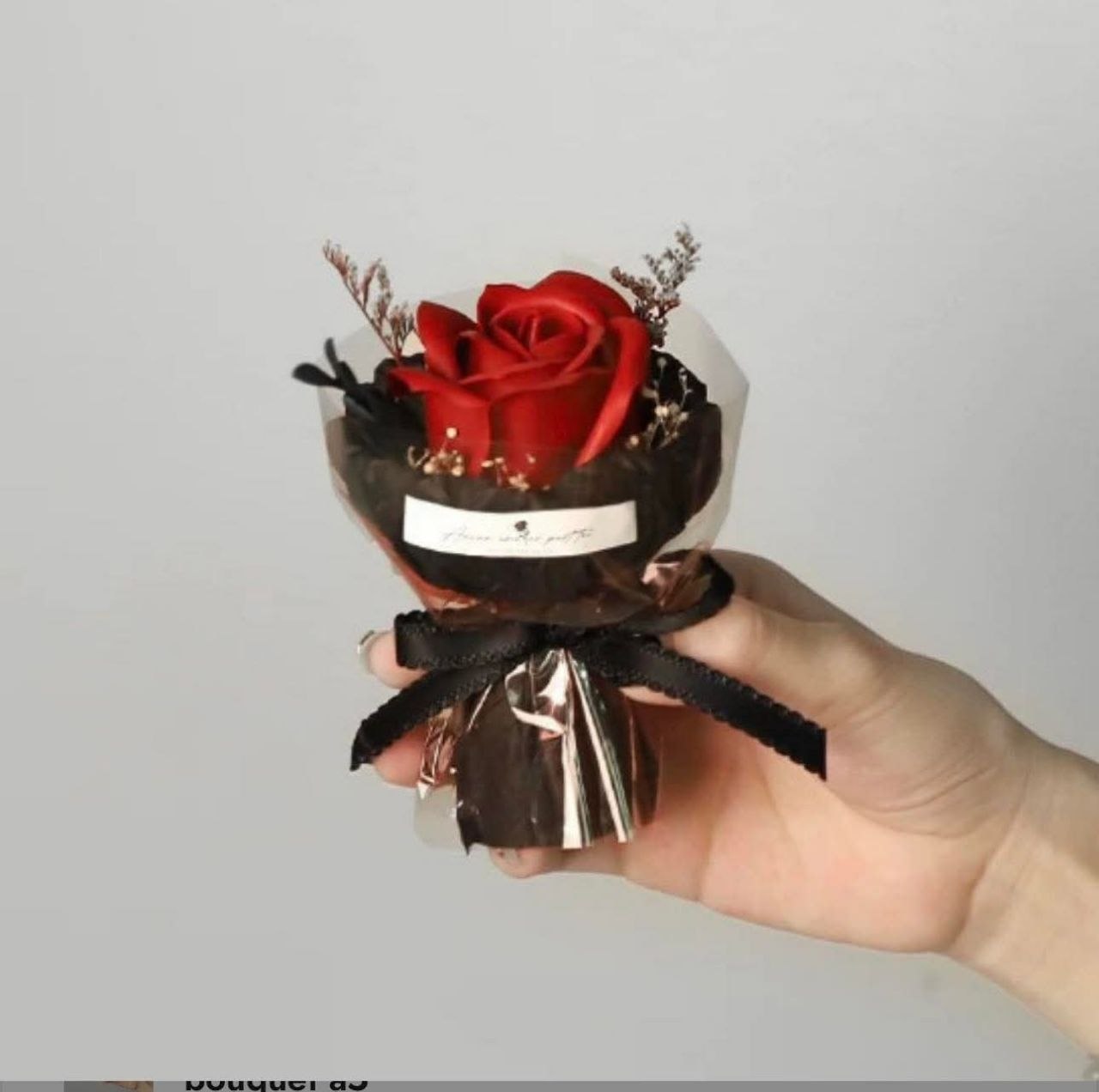 Mini Soap Rose Bouquet (7cm x 12cm)